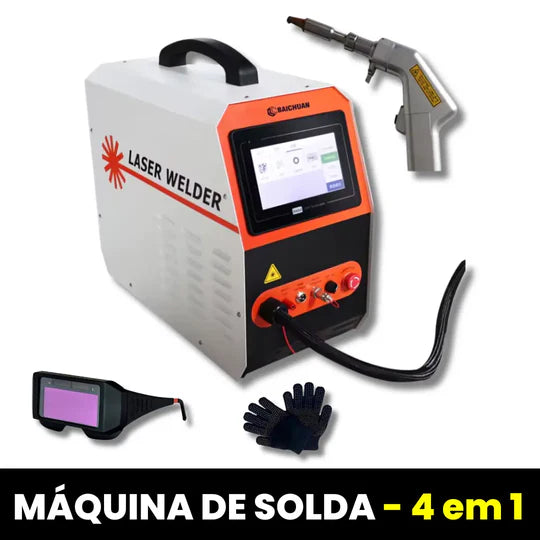 Máquina de Solda e Corte a Laser Portátil Multiprocesso (+ BRINDES)