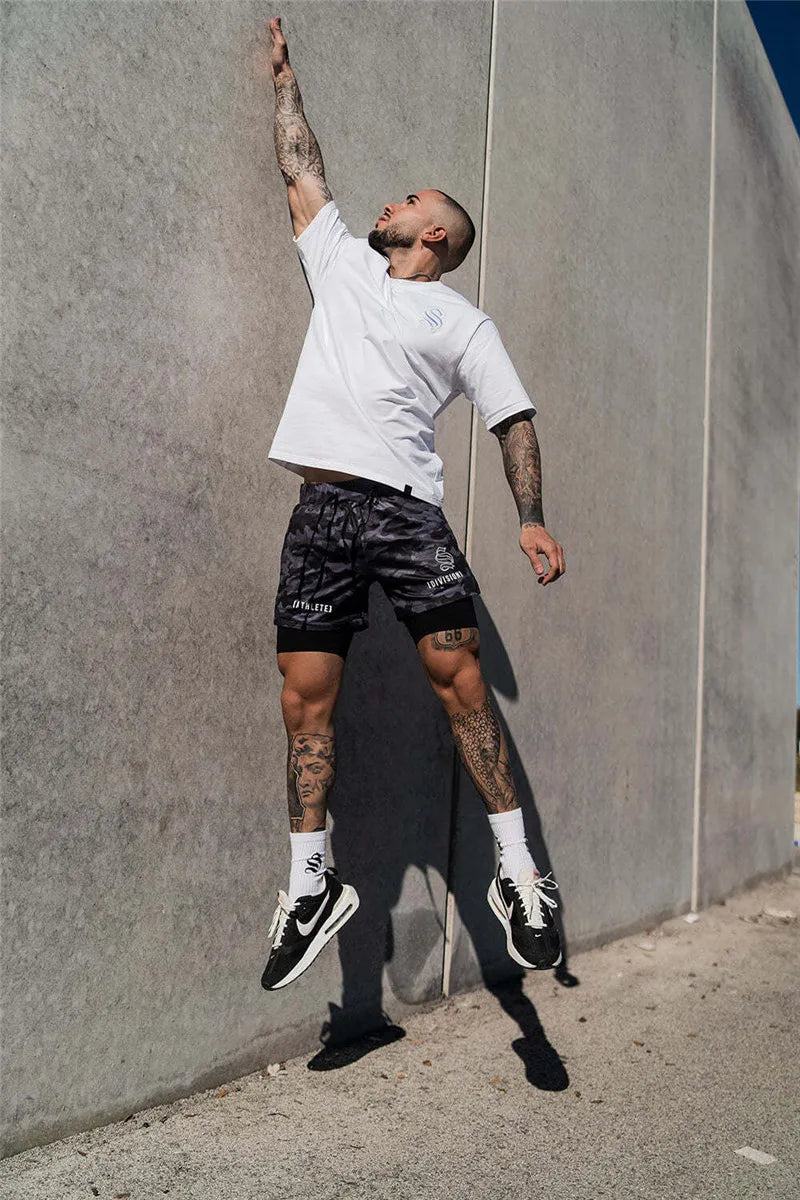 Shorts Dryfit Division | 2 em 1 | Secagem Rápida