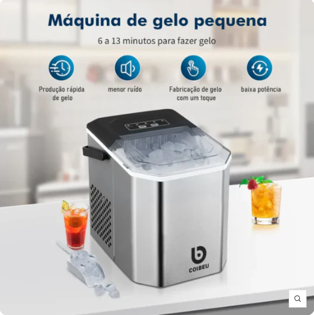 Smartice - Maquina de Gelo Portátil Fácil de Usar
