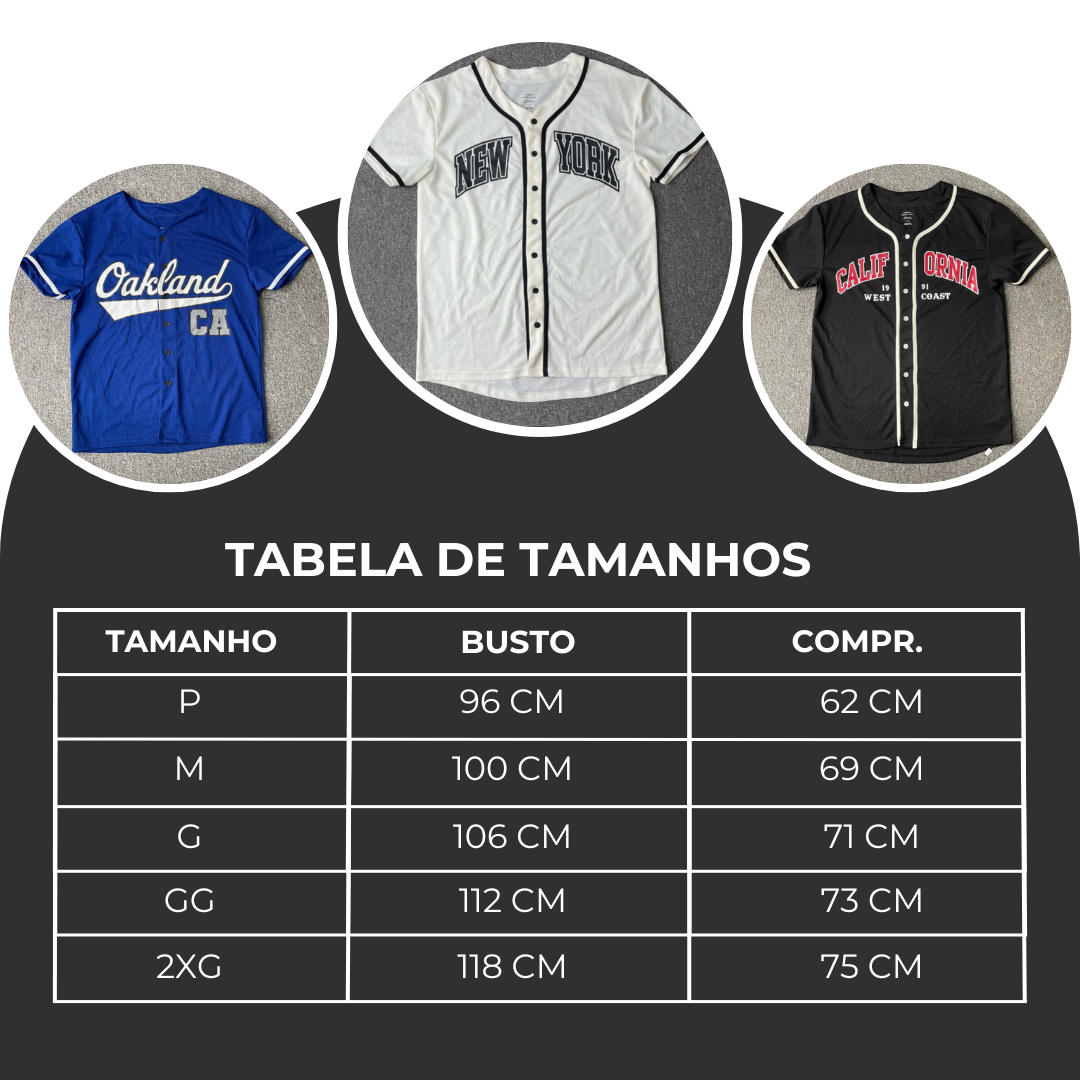 Camiseta Baseball I Leve I Respirável