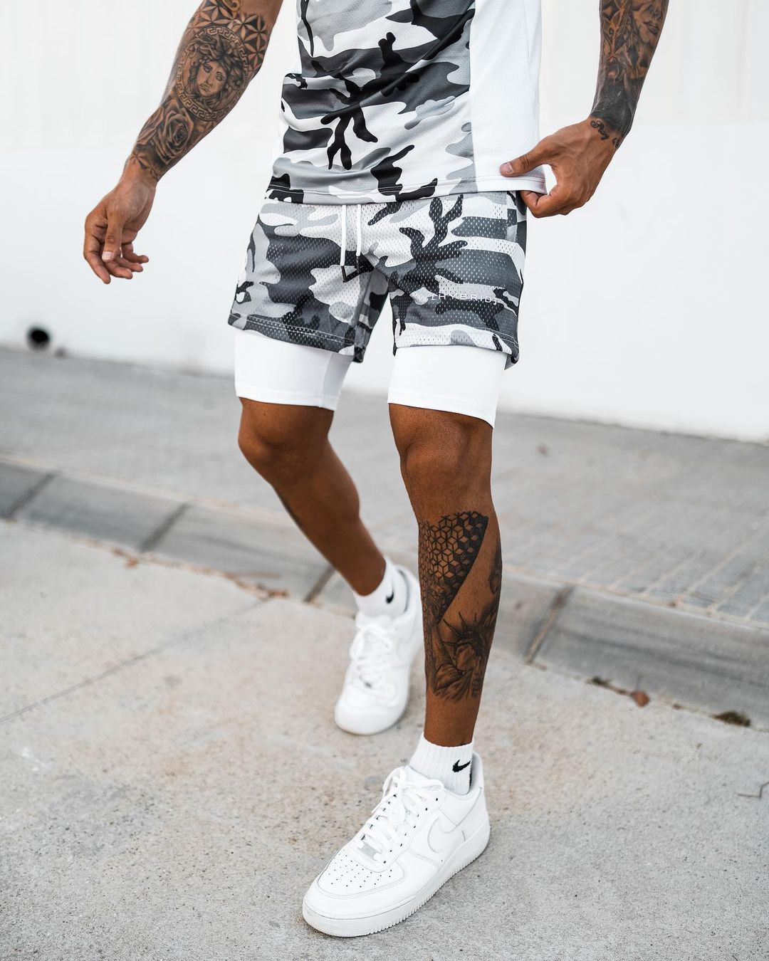 Compre 1 e Leve 2º com 50% OFF - Shorts Dryfit Hybrid | 2 em 1 | Secagem Rápida | Respirável