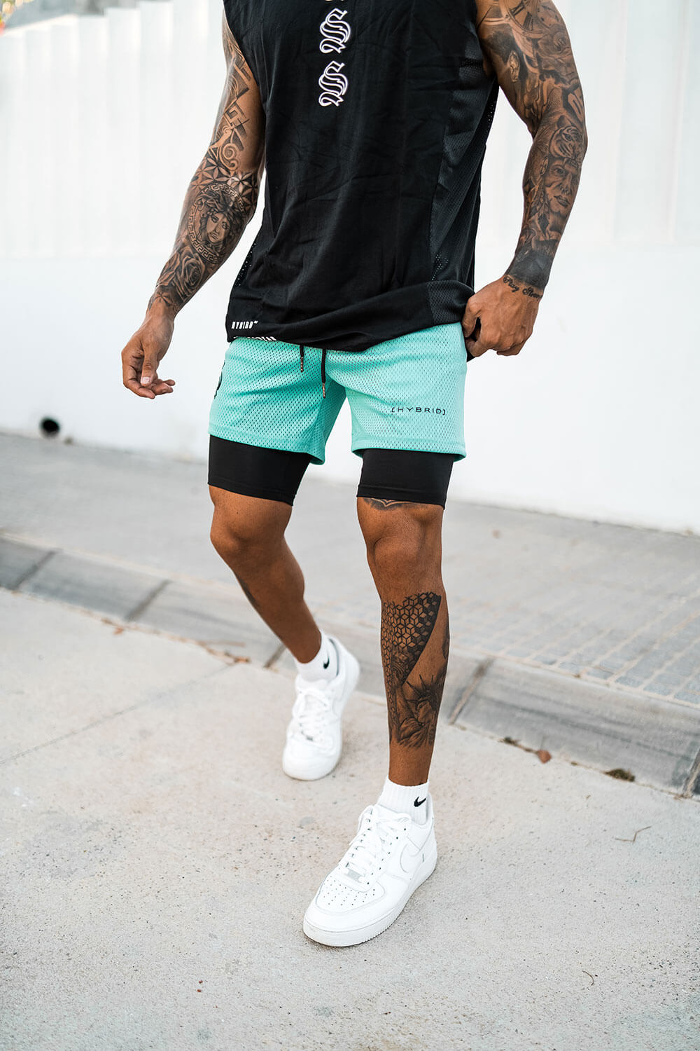 Compre 1 e Leve 2º com 50% OFF - Shorts Dryfit Hybrid | 2 em 1 | Secagem Rápida | Respirável