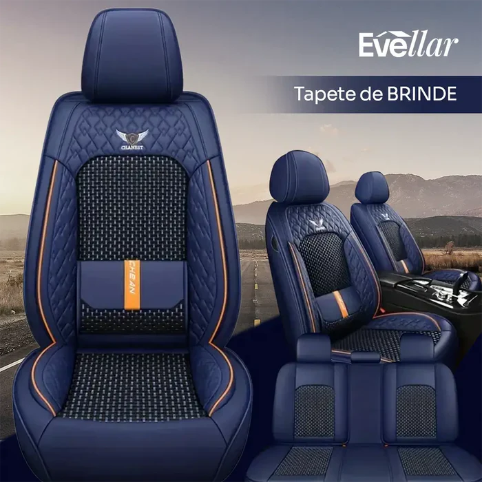 Kit Capas de Banco Premium Completa + Kit de Tapetes de Alta Qualidade
