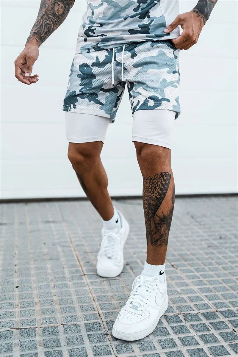 Compre 1 e Leve 2º com 50% OFF - Shorts Dryfit Hybrid | 2 em 1 | Secagem Rápida | Respirável
