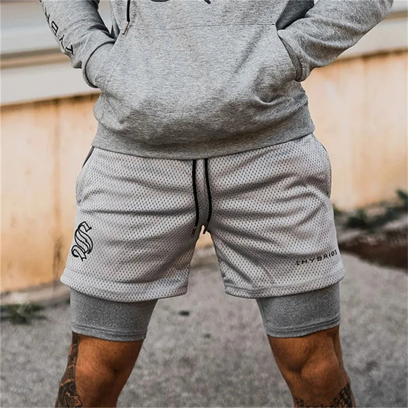 Compre 1 e Leve 2º com 50% OFF - Shorts Dryfit Hybrid | 2 em 1 | Secagem Rápida | Respirável