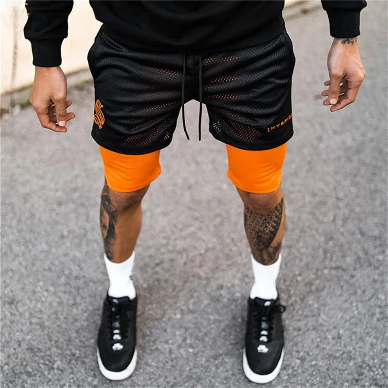 Compre 1 e Leve 2º com 50% OFF - Shorts Dryfit Hybrid | 2 em 1 | Secagem Rápida | Respirável