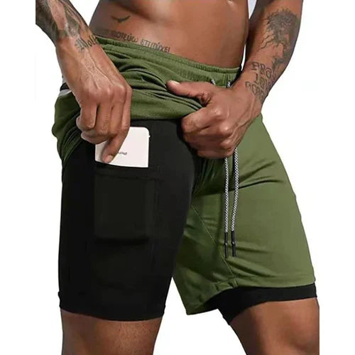 Compre 1 e Leve 2º com 50% OFF | Shorts Dryfit Clean | 2 em 1 | Secagem Rápida
