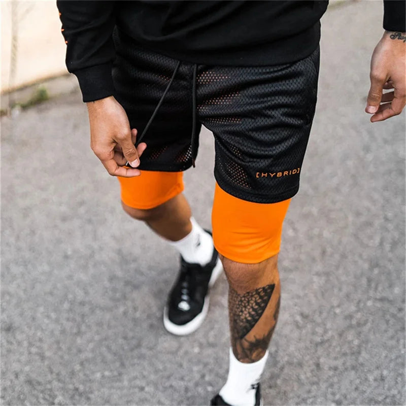 Compre 1 e Leve 2º com 50% OFF - Shorts Dryfit Hybrid | 2 em 1 | Secagem Rápida | Respirável