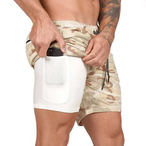 Compre 1 e Leve 2º com 50% OFF | Shorts Dryfit Clean | 2 em 1 | Secagem Rápida
