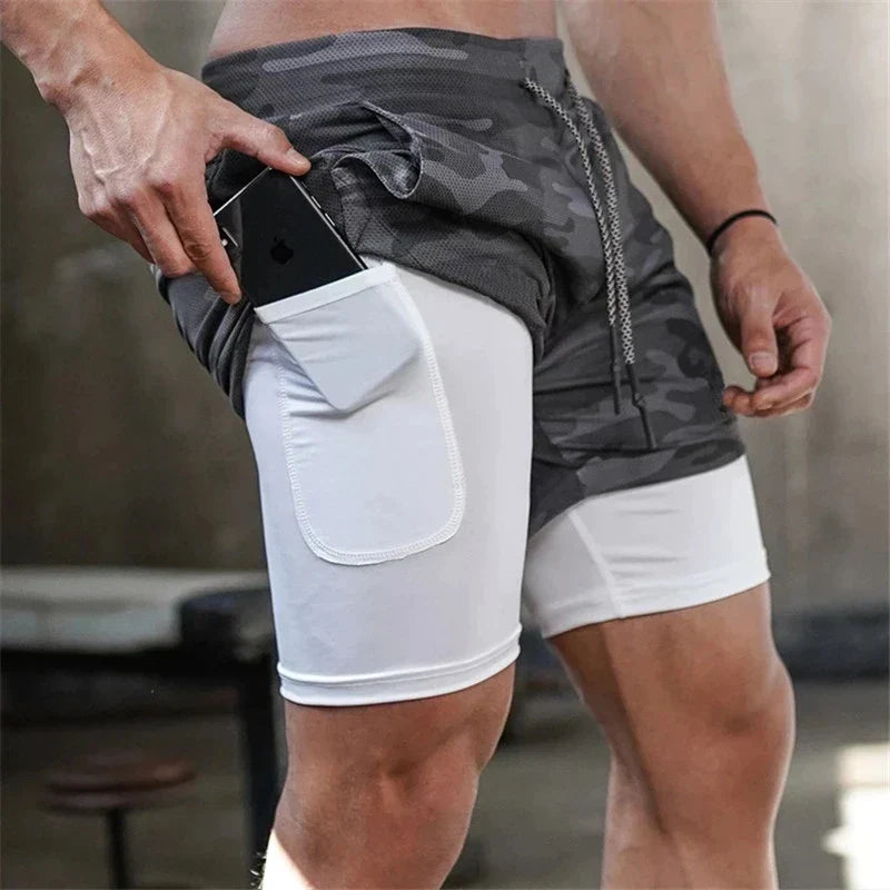 Compre 1 e Leve 2º com 50% OFF | Shorts Dryfit Clean | 2 em 1 | Secagem Rápida