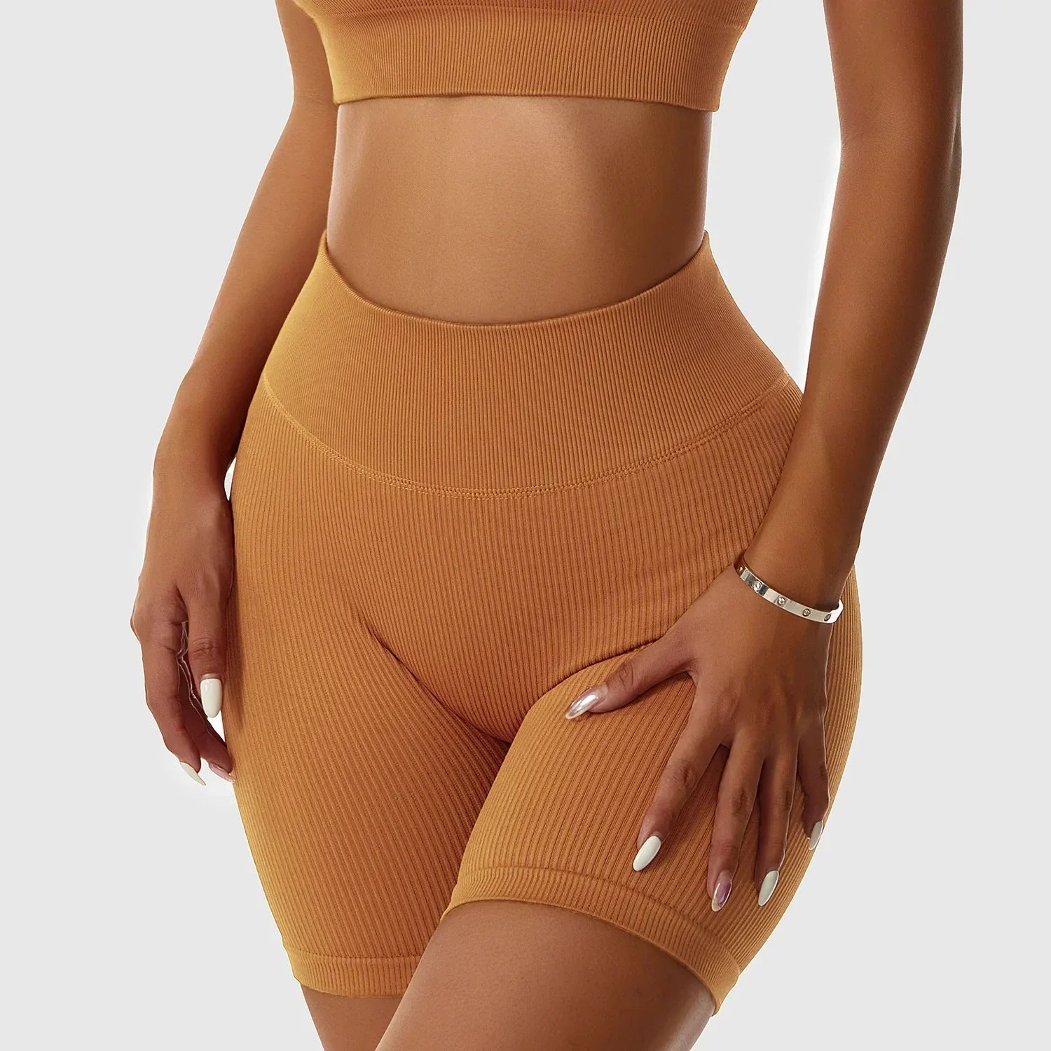 Shorts Fitness Feminino Formafit Canelado - Solar