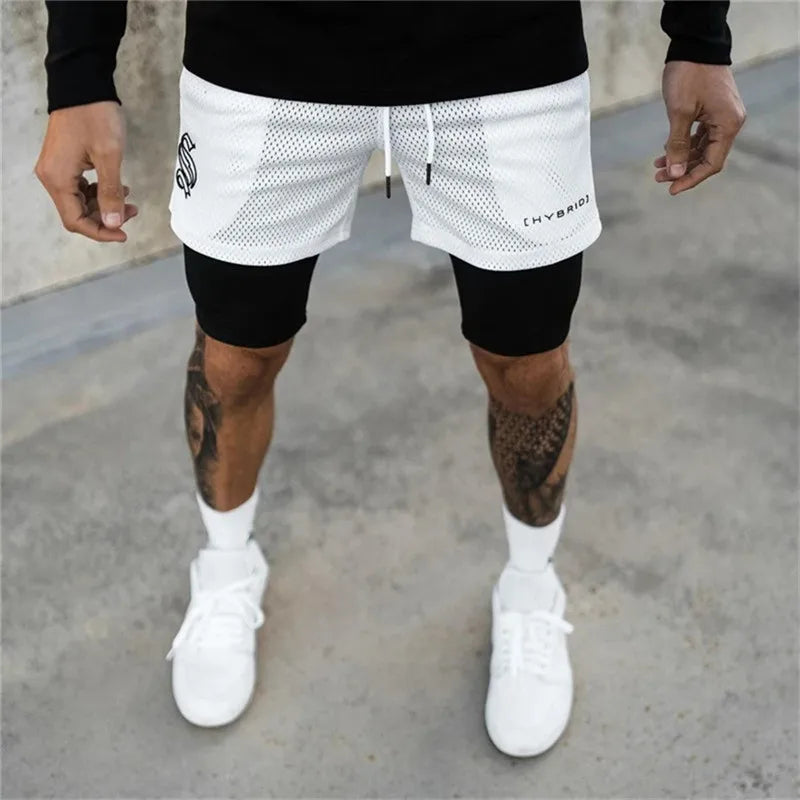 Compre 1 e Leve 2º com 50% OFF - Shorts Dryfit Hybrid | 2 em 1 | Secagem Rápida | Respirável