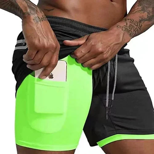 Compre 1 e Leve 2º com 50% OFF | Shorts Dryfit Clean | 2 em 1 | Secagem Rápida