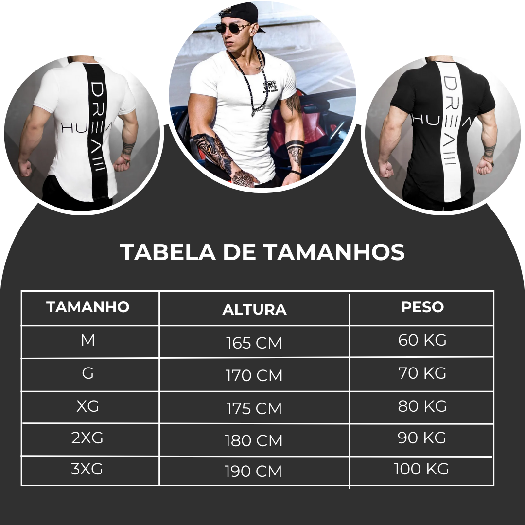 Camiseta Faixa nas Costas | Musculação, Treino e Casual