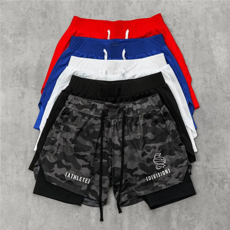 Shorts Dryfit Division | 2 em 1 | Secagem Rápida