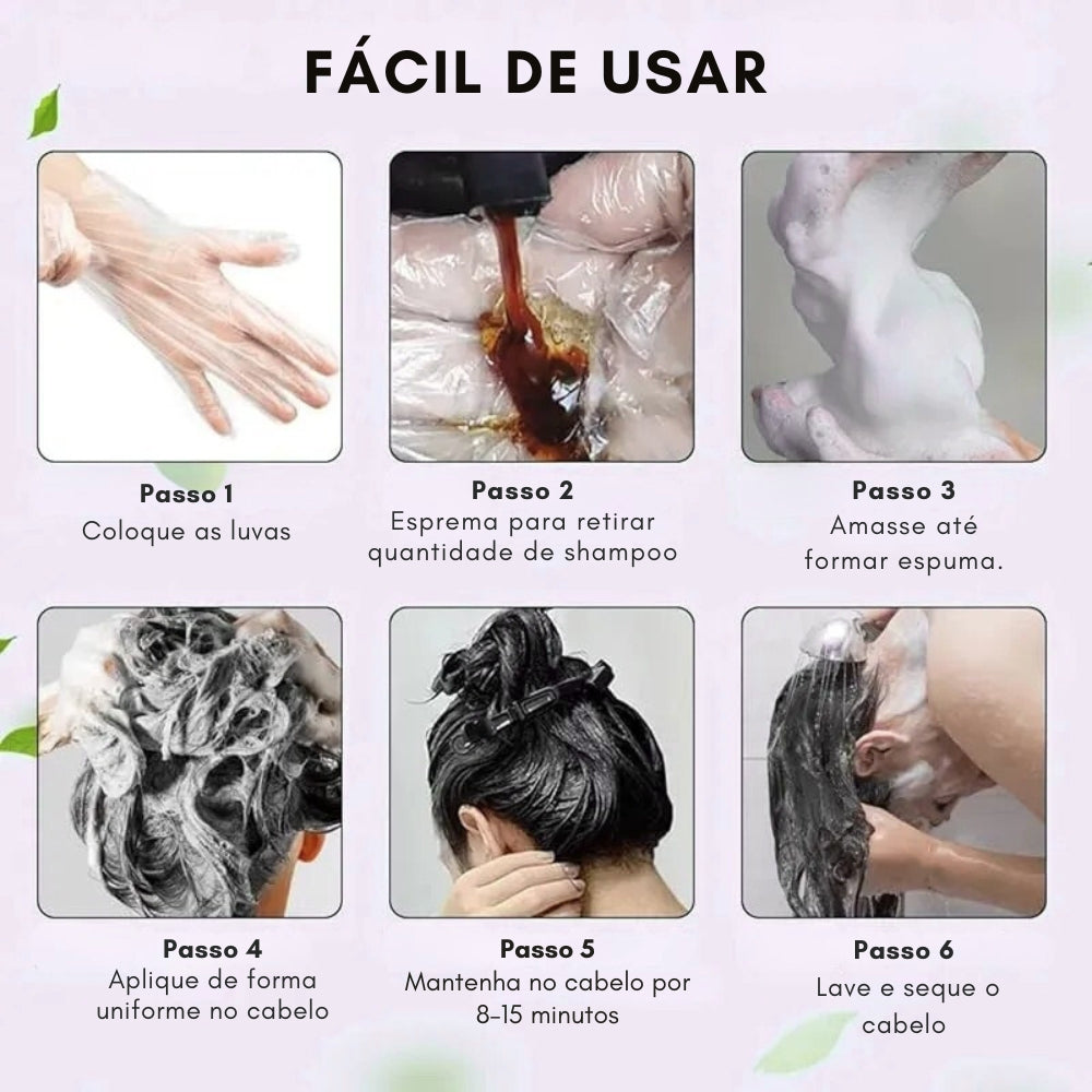 Shampoo Brimless Natural 3 em 1 - Dura até 6 meses (Compre 1 Leve 2)