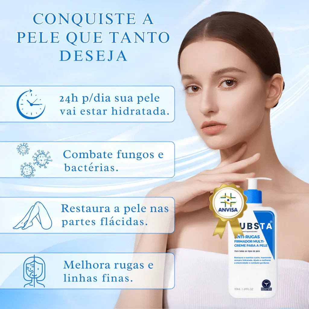 Creme de Pele Anti-Rugas e Flacidez Fubsta® PROMOÇÃO Compre 1 e Leve 2